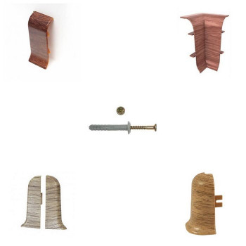 Плинтус напольный ПВХ Rico Leo 180 Дуб античный