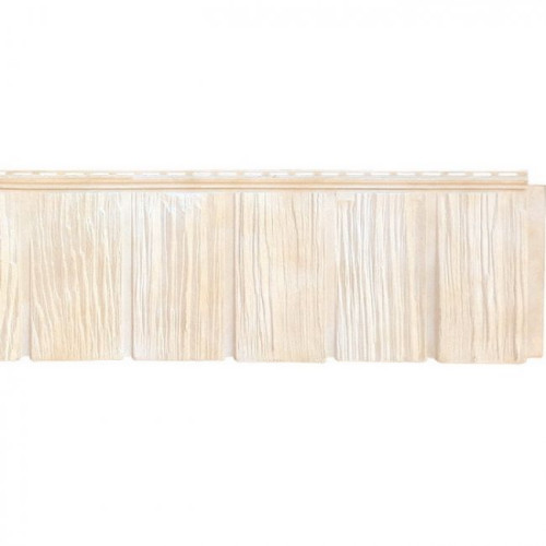 Сайдинг цокольный Grand Line Я-фасад Сибирская дранка слоновая кость