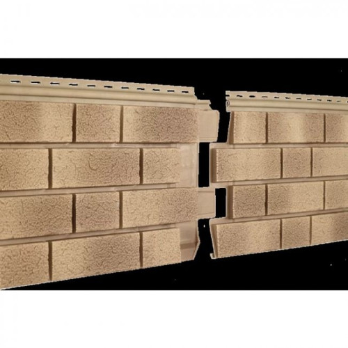 Сайдинг цокольный Стоун-хаус S-Lock Клинкер Балтик пустыня