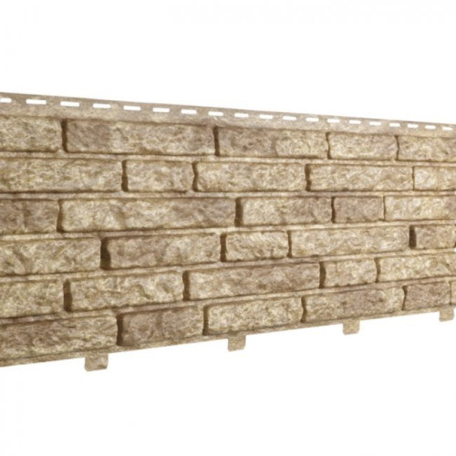 Сайдинг Стоун-Хаус Кварцит темно-бежевый