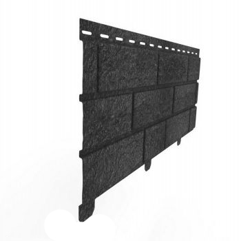 Сайдинг Ю-пласт Стоун-Хаус Кирпич Графитовый