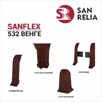 Плинтус SanFlex 532 Венге