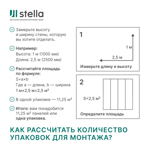 Панель ПВХ Stella Slim Premium Белая матовая / 2700х250х5 (15 шт./упак)