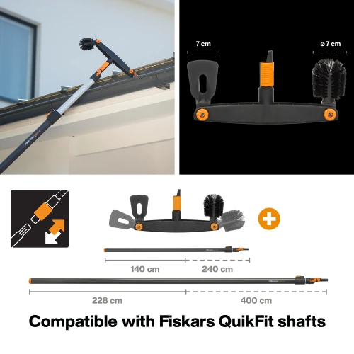 Насадка-очиститель для желобов QuikFit FISKARS