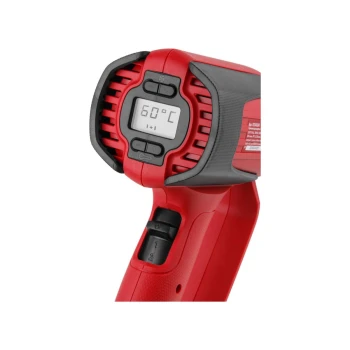 Термовоздуходувка WORTEX HG 6120-1 в чем. + набор сопл 2000 Вт, 2 режима, 60-600 °С, LCD