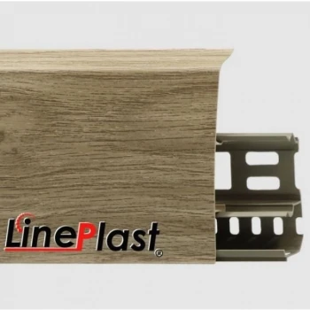 Плинтус напольный ПВХ LinePlast 85 мм Балау LS019