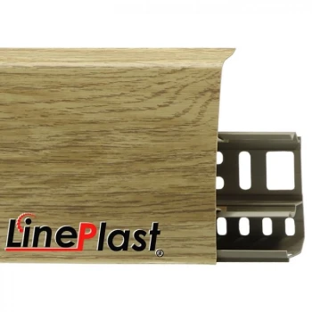 Плинтус напольный ПВХ LinePlast 85 мм Катальпа LS014